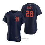 Maglia Baseball Uomo Detroit Tigers Javier Baez Autentico Blu