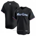 Maglia Baseball Uomo Miami Marlins Alternato Limited Nero