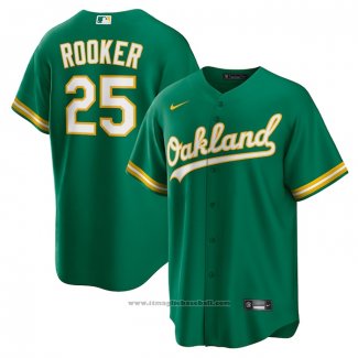 Maglia Baseball Uomo Oakland Athletics Brent Rooker Alternato Replica Verde