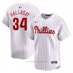 Maglia Baseball Uomo Philadelphia Phillies Roy Halladay Home Limited Bianco