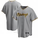 Maglia Baseball Uomo Pittsburgh Pirates Away Replica Grigio