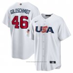 Maglia Baseball Uomo USA 2023 Paul Goldschmidt Replica Bianco