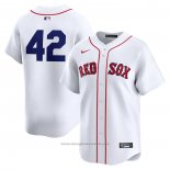 Maglia Baseball Uomo Boston Red Sox 2024 Jackie Robinson Day Home Limited Bianco