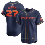 Maglia Baseball Uomo Houston Astros Jose Altuve City Connect Limited Blu