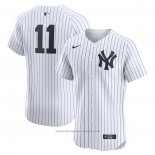 Maglia Baseball Uomo New York Yankees Anthony Volpe Home Elite Bianco