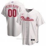 Maglia Baseball Uomo Philadelphia Phillies Home Pick-A-player Retired Roster Replica Bianco