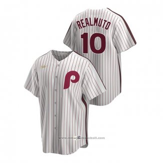 Maglia Baseball Uomo Philadelphia Phillies J.t. Realmuto Cooperstown Collection Home Bianco