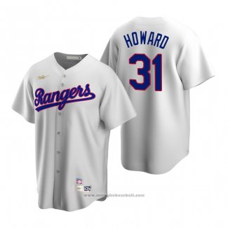 Maglia Baseball Uomo Texas Rangers Spencer Howard Cooperstown Collection Home Bianco