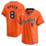 Maglia Baseball Uomo Baltimore Orioles Cal Ripken JR. Throwback Cooperstown Limited Arancione