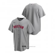 Maglia Baseball Uomo Boston Red Sox Replica Road Grigio