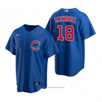 Maglia Baseball Uomo Chicago Cubs Frank Schwindel Replica Alternato Blu