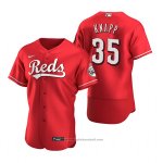 Maglia Baseball Uomo Cincinnati Reds Andrew Knapp Autentico Alternato Rosso