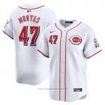 Maglia Baseball Uomo Cincinnati Reds Frankie Montas Home Limited Bianco