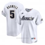 Maglia Baseball Uomo Houston Astros Jeff Bagwell Throwback Cooperstown Collection Limited Bianco