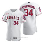 Maglia Baseball Uomo Los Angeles Angels Noah Syndergaard Autentico Home Bianco