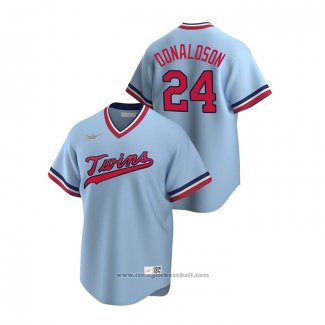 Maglia Baseball Uomo Minnesota Twins Josh Donaldson Cooperstown Collection Road Blu