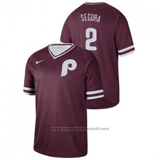 Maglia Baseball Uomo Philadelphia Phillies Jean Segura Cooperstown Collection Legend Granate