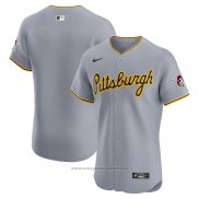 Maglia Baseball Uomo Pittsburgh Pirates Road Vapor Premier Elite Grigio