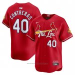 Maglia Baseball Uomo St. Louis Cardinals Willson Contreras 2024 City Connect Limited Rosso