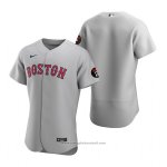 Maglia Baseball Uomo Boston Red Sox Autentico Grigio