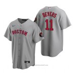 Maglia Baseball Uomo Boston Red Sox Rafael Devers Replica Grigio