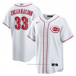 Maglia Baseball Uomo Cincinnati Reds Christian Encarnacion-strand Home Replica Bianco