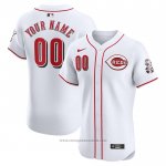 Maglia Baseball Uomo Cincinnati Reds Home Elite Personalizzate Bianco