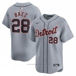 Maglia Baseball Uomo Detroit Tigers Javier Baez Road Limited Grigio