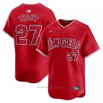 Maglia Baseball Uomo Los Angeles Angels Mike Trout Alternato Limited Rosso