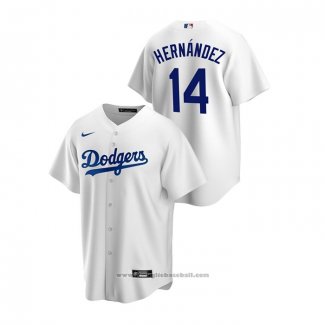 Maglia Baseball Uomo Los Angeles Dodgers Enrique Hernandez Replica Home Bianco