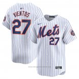 Maglia Baseball Uomo New York Mets Mark Vientos Home Limited Bianco
