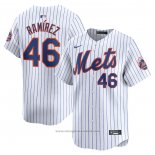 Maglia Baseball Uomo New York Mets Yohan Ramirez Home Limited Bianco
