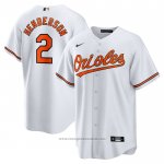 Maglia Baseball Uomo Baltimore Orioles Gunnar Henderson Home Replica Bianco