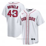 Maglia Baseball Uomo Boston Red Sox Ceddanne Rafaela Home Replica Bianco