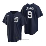 Maglia Baseball Uomo Detroit Tigers Willi Castro Replica Alternato Blu