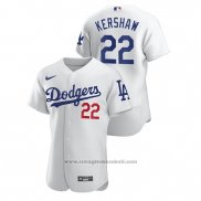 Maglia Baseball Uomo Los Angeles Dodgers Clayton Kershaw Autentico Bianco