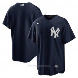 Maglia Baseball Uomo New York Yankees Big Tall Alternato Replica Blu