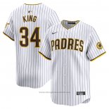 Maglia Baseball Uomo San Diego Padres Michael King Home Limited Bianco