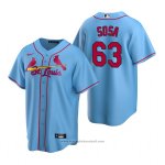 Maglia Baseball Uomo St. Louis Cardinals Ozzie Smith Throwback Cooperstown Limited Blu