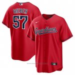 Maglia Baseball Uomo Cleveland Guardians Shane Bieber Alternato Replica Rosso