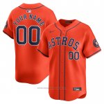 Maglia Baseball Uomo Houston Astros Alternato Limited Personalizzate Arancione