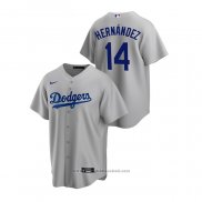 Maglia Baseball Uomo Los Angeles Dodgers Enrique Hernandez Replica Alternato Grigio