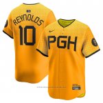 Maglia Baseball Uomo Pittsburgh Pirates Bryan Reynolds City Connect Limited Oro