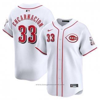 Maglia Baseball Uomo Cincinnati Reds Christian Encarnacion-strand Home Limited Bianco