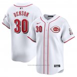 Maglia Baseball Uomo Cincinnati Reds Will Benson Home Limited Bianco