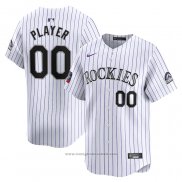 Maglia Baseball Uomo Colorado Rockies 2024 World Tour Mexico City Series Home Limited Pick-A-player Bianco