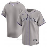 Maglia Baseball Uomo Colorado Rockies Road Limited Grigio