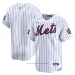 Maglia Baseball Uomo New York Mets 2024 World Tour London Series Home Limited Bianco