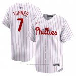 Maglia Baseball Uomo Philadelphia Phillies Trea Turner Home Limited Bianco