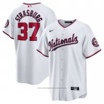 Maglia Baseball Uomo Washington Nationals Stephen Strasburg Home Replica Bianco